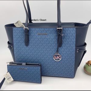 🔥NeW! Michael Kors Gilly Drawstring Tote Set